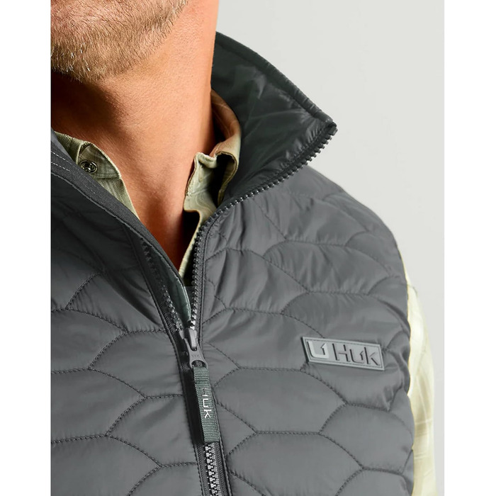 Жилет HUK Scale для чоловіків, утеплений, з DWR просоченням, для риболовлі (M, nachteule)