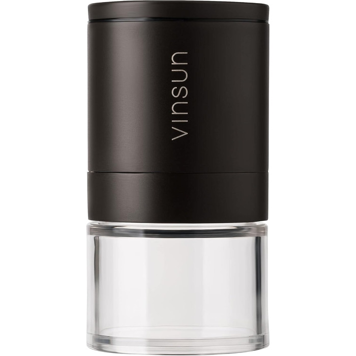 Набір з 2 мельниць для солі та перцю Vinsun - ручні, керамічний механізм, регульований, нержавіюча сталь, ø51x100mm