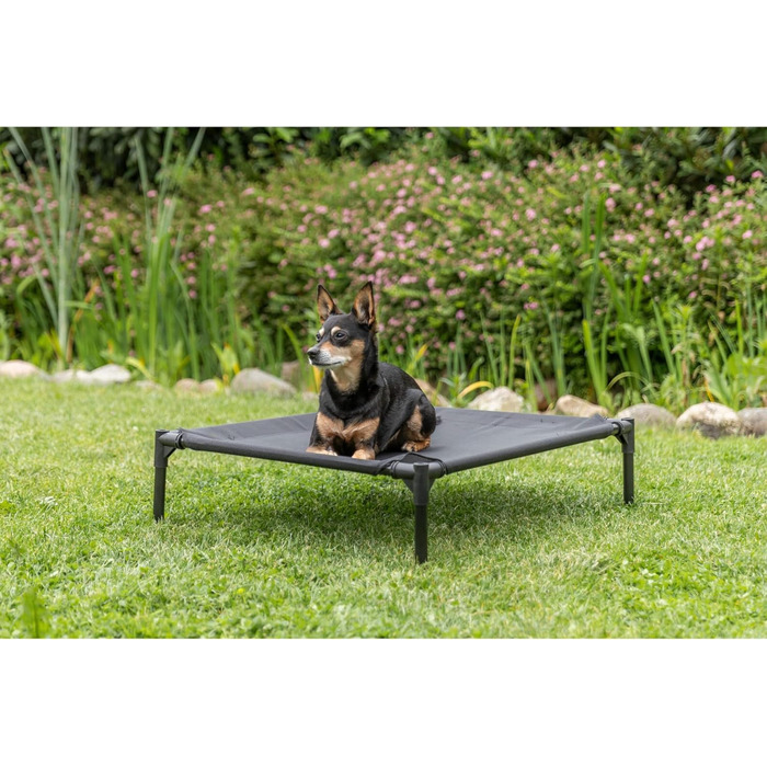 Водонепроникний собачий будиночок TRIXIE Cottage з дахом типу 'satteldach', коричневий/сірий, S–M, 71 × 77 × 76 см