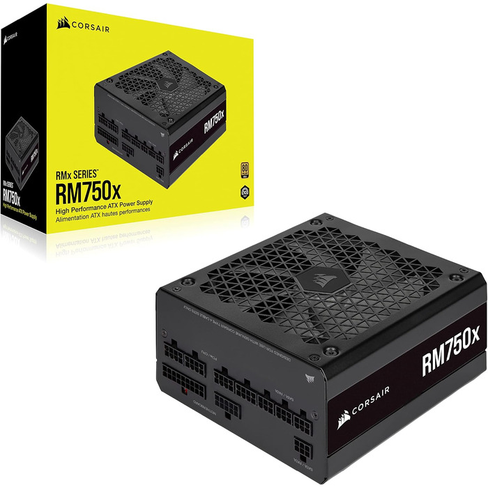 Блок живлення Corsair RM850x (2021) 850W, повністю модульний, низький рівень шуму, сертифікація 80 PLUS Gold, чорний