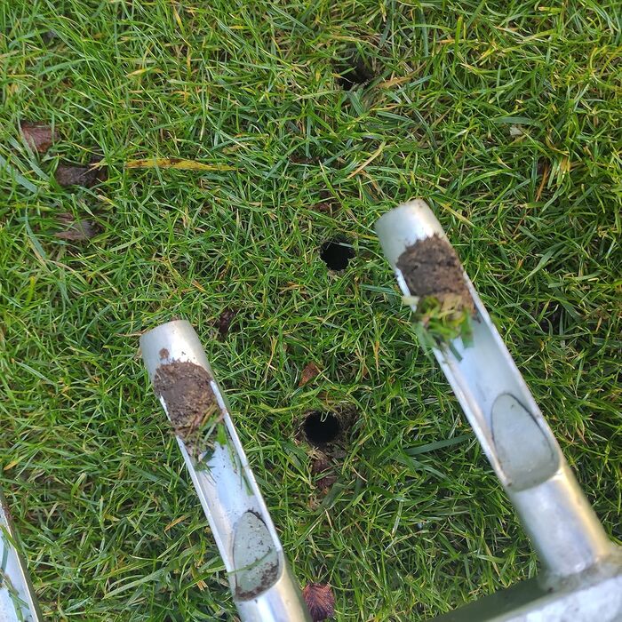 Thick Green Garden Fork Aerator Lawn Aerator Aerating Fork Aerator Lawn Sanding Improved Quality