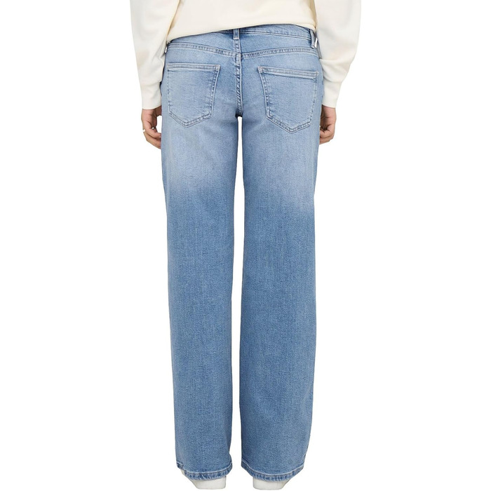 Джинси жіночі широкі ONLJudy з легкої блакитної джинсової тканини, висока посадка