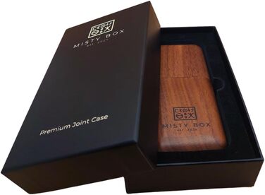 Misty Box – Преміум футляр для джойнтів з натурального горіха, 4-ох місний, стильний аксесуар для транспортування та зберігання, ідеальний подарунок