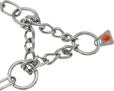 Нашийник для собак Sprenger з прохідною ланцюгом 3 мм, нержавіюча сталь, для коротко- та довгошерстих порід до 55 кг, сріблястий (45 см)