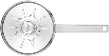 Каструля Fissler Original-Profi Collection з нержавіючої сталі, 1,4 л, 16 см, з металевою кришкою та внутрішньою шкалою для молока, підходить для індукції
