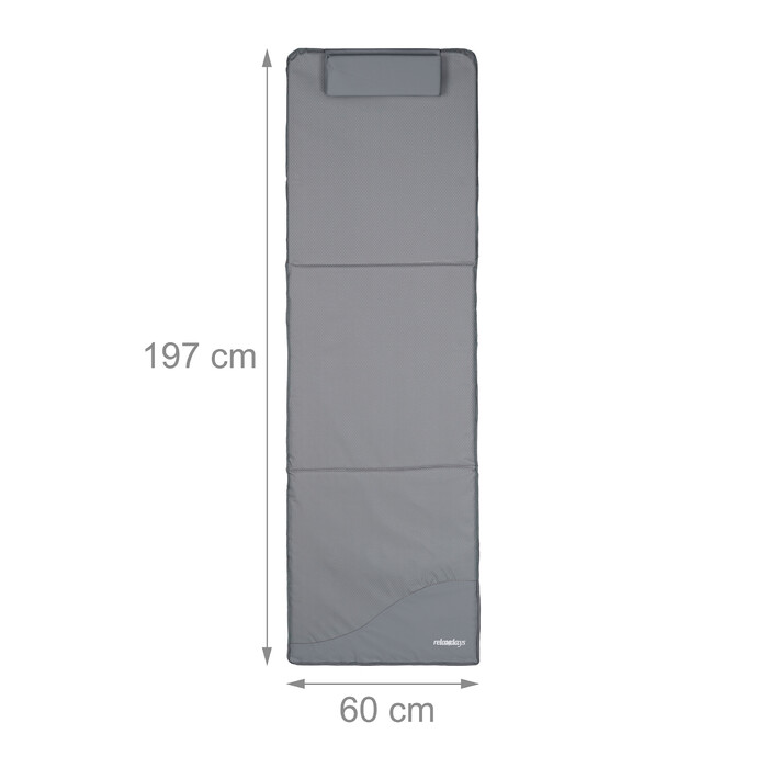 Relaxdays beach mat with sunshade