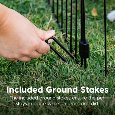 Клітка для собак IRIS OHYAMA 91.4 см, 8-панельна, для собак середніх та великих порід, портативна, чорна