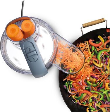 Кухонний комбайн Kenwood MultiPro Go FDP22.130GY, 900 Вт, блакитний, 1.3 л, для нарізки, натирання, подрібнення та замішування тіста