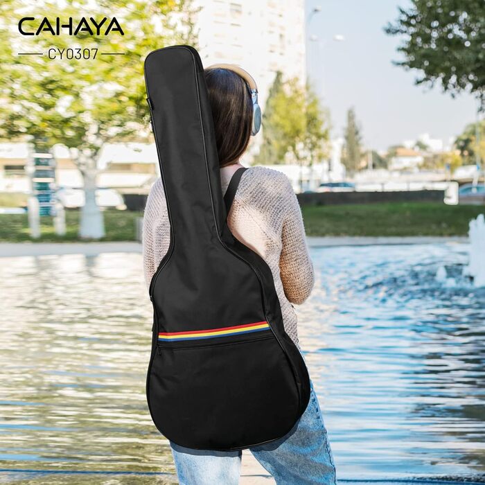 Чохол для акустичної гітари Cahaya: водонепроникний, з підкладкою, рюкзак для гітари 39/40/41 дюймів