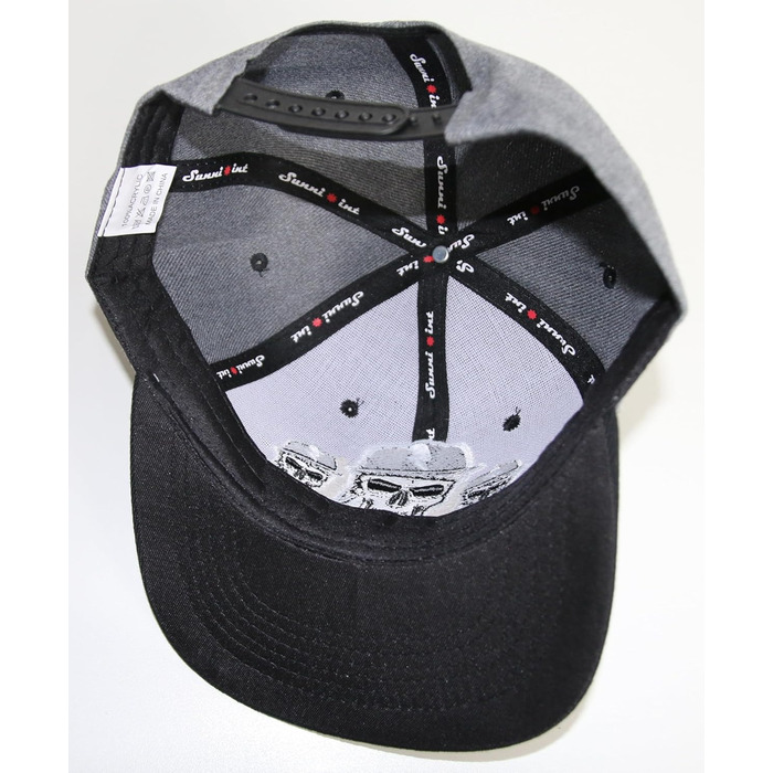 Кепка Snapback Beybey з принтом черепа. Стильний дизайн для чудового вигляду (50, TRPPL, сірий)