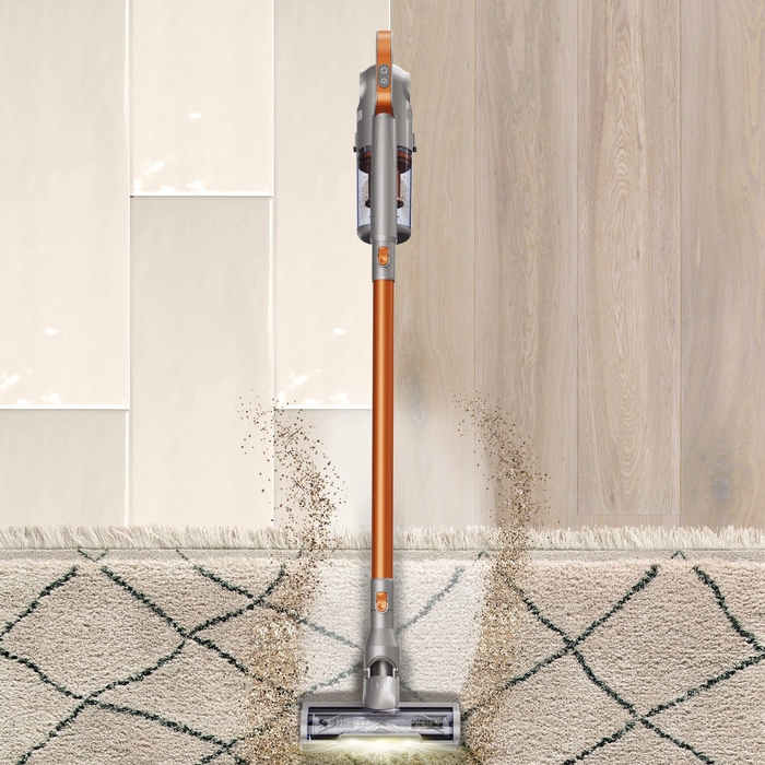 Вертикальний пилосмик TurboTronic TT-IQ9 ORANGE, сріблястий/сірий