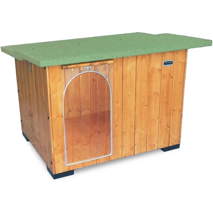 Будка для собак з масивного дерева, будка-печера, терможалюзі, Made in Italy, модель Italy B - Пудель, 73x56x51 см