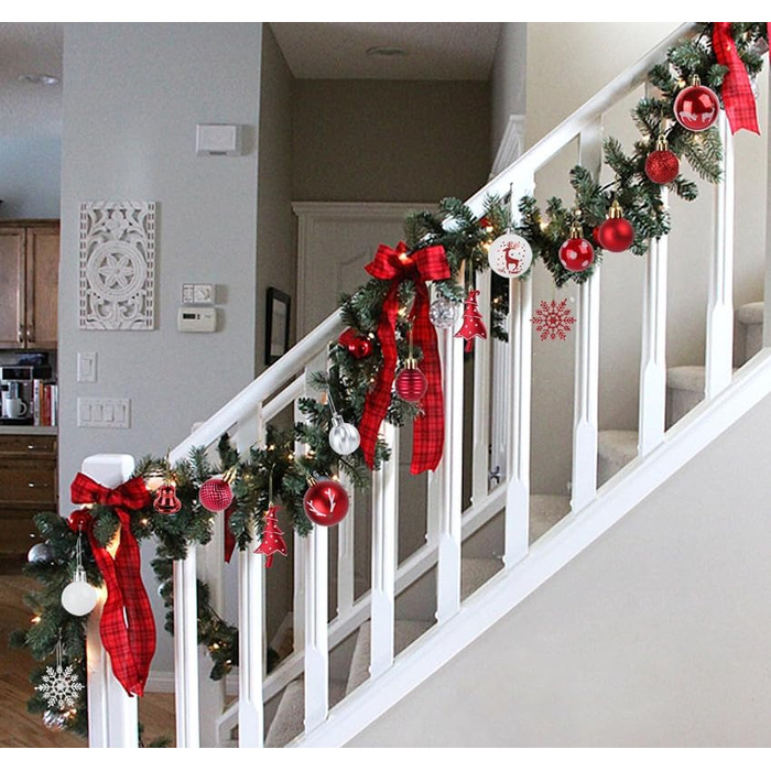 Новорічні кулі Рожево-золоті, 100 шт., діаметром 3, 4 та 6 см, набір прикрас для ялинки, пластикові, для різдвяного декору