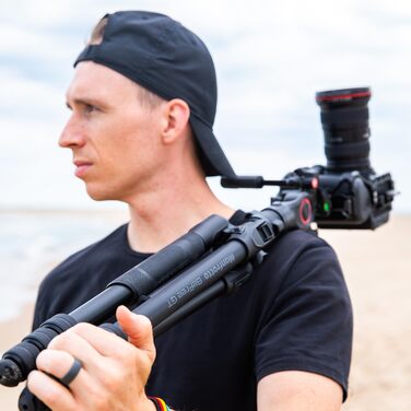 Штатив Manfrotto Befree Advanced 3-Way з тріножкою та рідинною головкою, алюміній, для камер та відеокамер до 6 кг, ультракомпактний, аксесуари для фото та відео