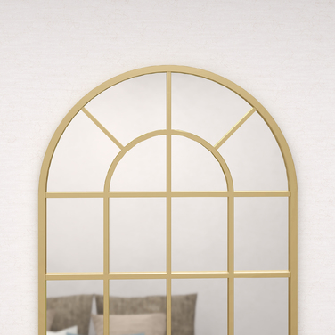 HOMCOM Wall Mirror, Wardrobe Mirror, 110 x 62cm Decorative Hanging Mirror with Metal Frame for Bedroom & Living Room in Gold