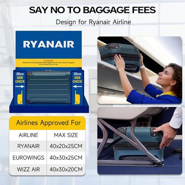 Набір валіз Boleedy 3шт, дорожні валізи, (55/66/76 см), ручна поклажа, валізи з жорстким корпусом, 360° обертання, тихі подвійні колеса, телескопічна ручка, багаж (S, вертикальна лінія, темно-зелений)