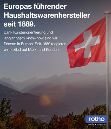 Відро для сміття Rotho Paso 40л з педальним механізмом та кришкою, пластик PP, BPA-free, металік