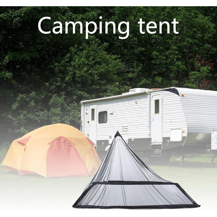 PLCPDM Camping Bed Mosquito Net Carrying Bag Triangular Mosquito Net Outdoor Bug Net Camping