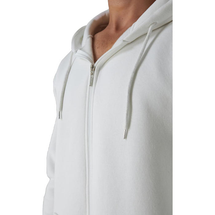 Світшот з капюшоном Smith & Soo для чоловіків – спортивна куртка, толстовка з капюшоном, бавовняна суміш (XXL, білий)