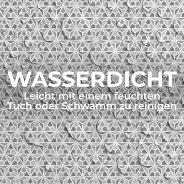 Шторка для душу 180x180 см | Шторка для ванни з антигрибковим покриттям | Сірий геометричний дизайн | Шторка для ванни/душової кабіни