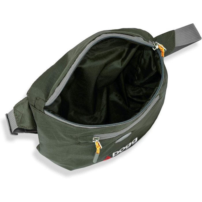 Сумка на плече для собак BOGG з дозатором пакетів для вигулу та контейнером для відходів (Buster Green)