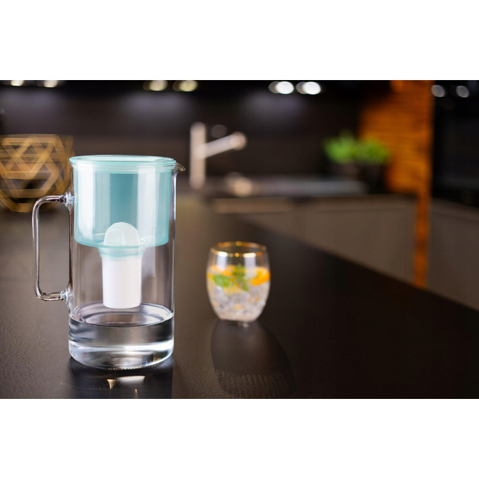 Скляний фільтр-кувшин Wessper D2 BOROSILICATE 3л, м'ятний + фільтр
