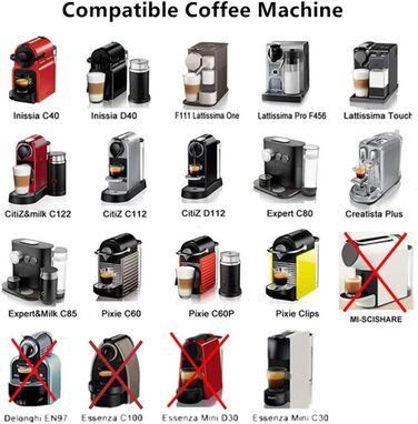Капсули Cafilas для Nespresso багаторазові, нержавіюча сталь, набір 2 шт. з темпером, ложкою та щіткою