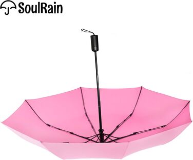 Водонепроникний парасолька SoulRain для подорожей та авто: компактний, великий, для гольфу (рожевий)