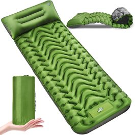 Clefivie Self-Inflating Camping Pad - Portable & Durable Air Mattress for Camping, Hiking, Indoor & Outdoor Use (196x65x9cm)