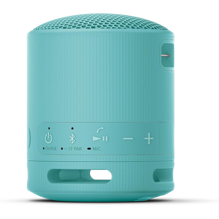 Портативна Bluetooth колонка Sony SRS-XB100 синього кольору: вологозахист IP67, до 16 год роботи, з ремінцем