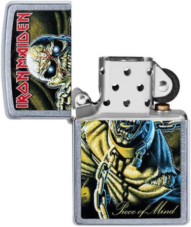 Запальничка Zippo Iron Maiden унісекс, хромована, штормова