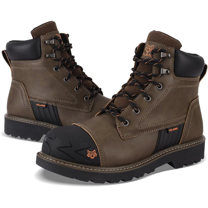 Черевики робочі чоловічі YELANG з металевим носком, для промисловості, захисне взуття (41.5 EU, B Braun)