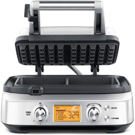 Вафельниця Sage The Smart Waffle Pro для бельгійських вафель, електрична, нержавіюча сталь, кухонний прилад