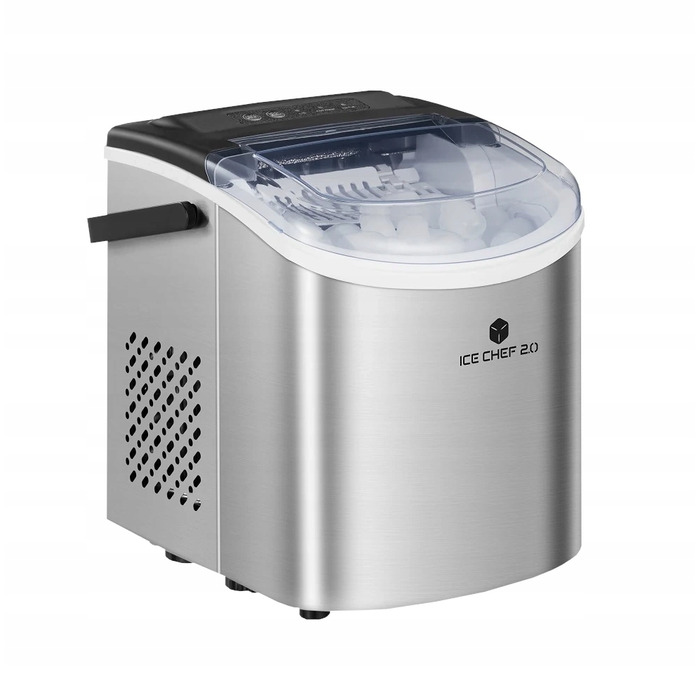 Льодогенератор ICE CHEF 2.0, сріблястий/сірий, 90 Вт