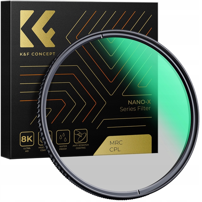 Поляризаційний фільтр K&F Concept CPL 8k MRC Nano X Slim 62мм
