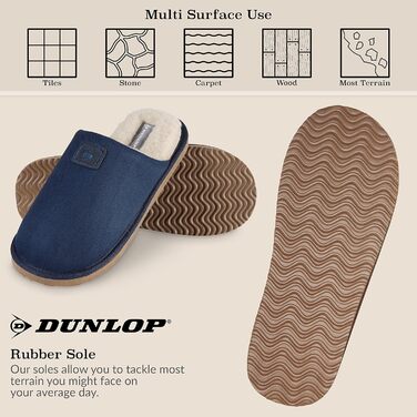Чоловічі халапи Dlop з антиковзкою підошвою та плюшевою підкладкою (41 EU, Синій)