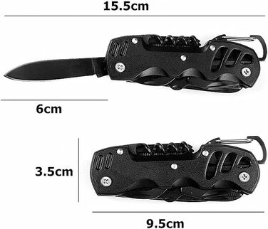 Мультитул 14-в-1: інструмент для тата, чоловіків та жінок. Мультиінструмент для виживання, кишеньковий ніж, складаний ніж з плоскогубцями, пилкою, викрутками для дому, кемпінгу, походів, велоспорту