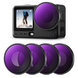 Набір фільтрів K&F CONCEPT ND для DJI Osmo Action 6: ND8, ND16, ND32, ND64 - 4 шт.