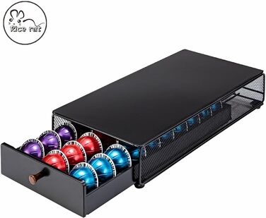 Тримач для капсул Nespresso Vertuo (30 капсул) з ручкою, металевий