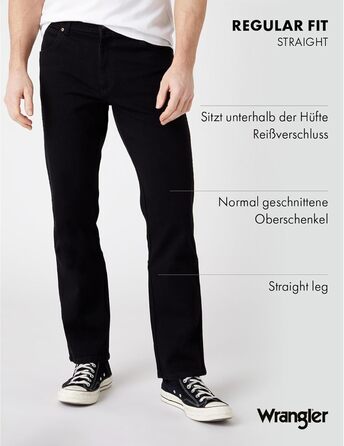 Чоловічі джинси Wrangler W10i, чорні, розмір 33W/30L - оригінал