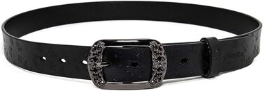 Жіночий шкіряний ремінь Vintage (червоний, жовтий, коричневий, чорний) 3.3 см, 120 см (90-95 см), подарункова коробка
