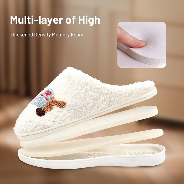 Теплі домашні тапочки з меморі-піною та набором милих шкарпеток з коргі для жінок, антиковзкі, для дому та сну (38–43)