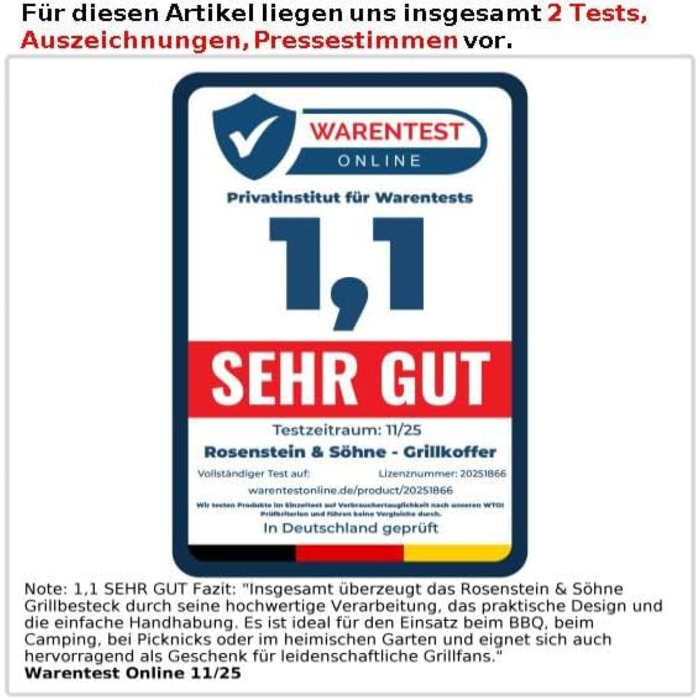 Набір для гриля Rosenstein & Söhne: нержавіюче гриль-посуд в алюмінієвому кейсі