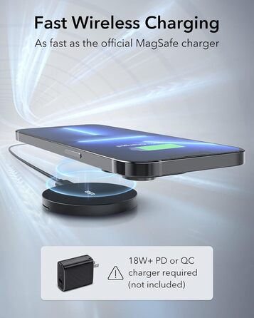 Бездротовий зарядний пристрій ESR MagSafe з підставкою для iPhone 17/16/16 Pro/16 Pro Max/15/14/13, AirPods 4/3/2 Pro, білий (без адаптера живлення)