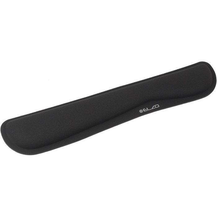 Підставка для зап'ястя ELZO для клавіатури: ергономічна, з memory foam, чорна, для ПК та ноутбука