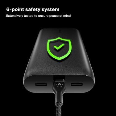 Powerbank Belkin BoostCharge 26000mAh з 4 портами USB-C та USB-A, швидка зарядка Power Delivery, для iPhone, iPad, Galaxy, Pixel