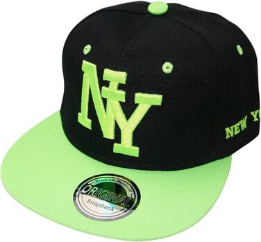 Кепка Snapback New York - сіро-біла, регульований розмір 52-58 см, логотип NY