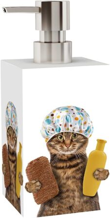 Дозатор для мила | Стильний дозатор для мила в ванну кімнату | Сучасний дизайн | Декоративний елемент для ванної кімнати (Shower Cat)