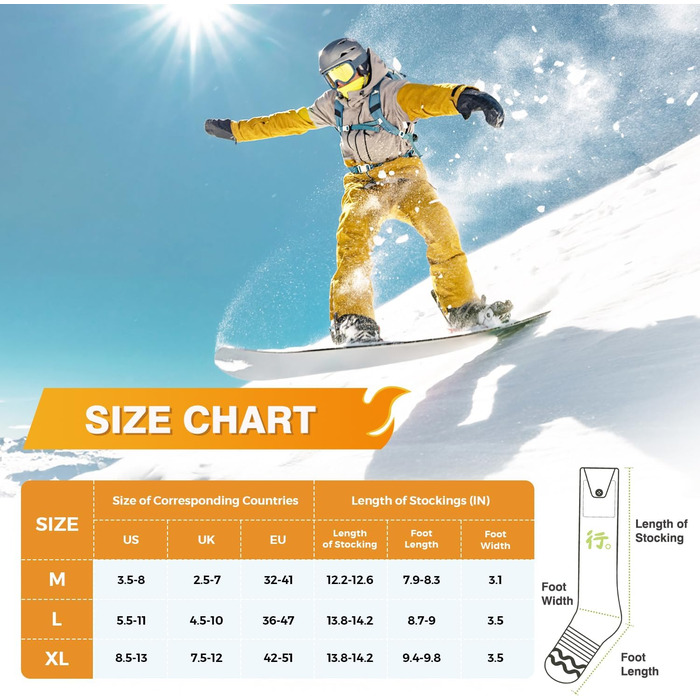 Електричні гріючі шкарпетки для жінок та чоловіків, з 4 режимами температури, керування через додаток, підігріваючі шкарпетки для активного відпочинку (піші прогулянки, катання на лижах, кемпінг, рибалка)