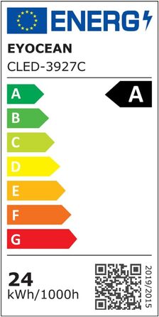 LED лампа настільна EYOCEAN 24W, 80 см, з керуванням жестами, регульоване денне світло, захист очей, для офісу, читання, архітекторів, дизайнерів, матовий чорний